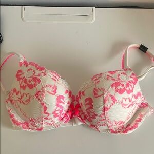 Victoria secret bra body by Victoria Lace Bra in Pink and white